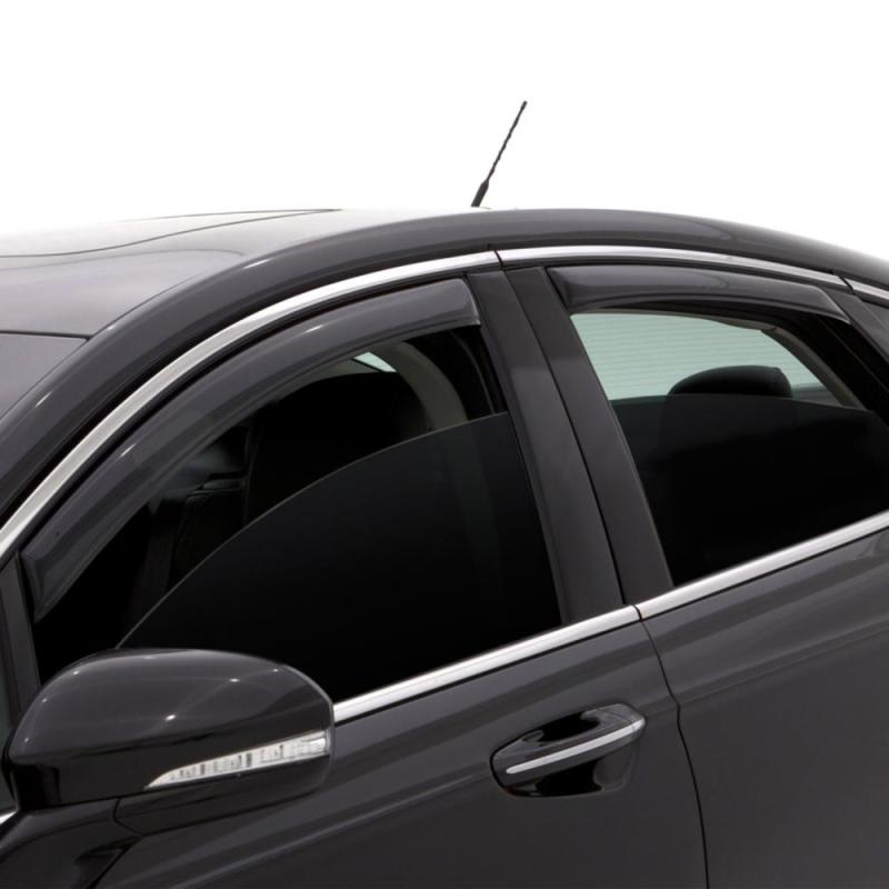 AVS 14-17 Nissan Rogue (Excl. Sport Model) Ventvisor Front & Rear Window Deflectors 4pc - Smoke