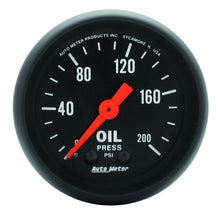 Load image into Gallery viewer, Autometer Z Series 52mm 0-200 PSI Mechanical Oil Pressure Gauge