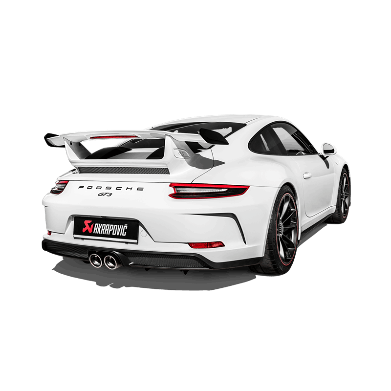 Akrapovic 2018 Porsche 911 GT3 (991.2) Slip-On Race Line (Titanium) w/Titanium Tail Pipe Set