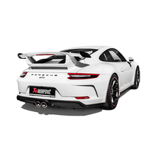 Load image into Gallery viewer, Akrapovic 2018 Porsche 911 GT3 (991.2) Slip-On Race Line (Titanium) w/Titanium Tail Pipe Set
