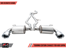 Load image into Gallery viewer, AWE 2020 Toyota Supra A90 Non-Resonated Touring Edition Exhaust - 5in Chrome Silver Tips