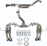 Invidia 2022+ Subaru WRX Gemini Single Layer Quad Titanium Tip Cat-Back Exhaust