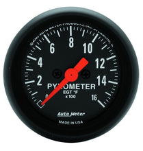 Load image into Gallery viewer, Autometer Z-Series 52mm 0-1600 Def F Full Sweep Electronic Pyrometer Gauge