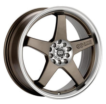 Load image into Gallery viewer, Enkei EV5 17x7 5x100/114.3 45mm Offset 72.6 Bolt Diameter Matte Bronze w/ Machined Lip Wheel