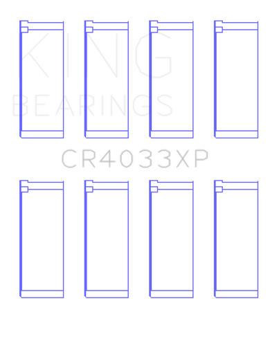 King Engine Bearings Honda F20C/F22C/97-01 H22A4 Rod Bearing Set - Size +0.25mm