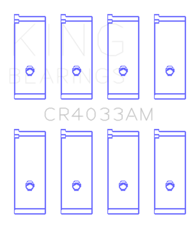 King Acura SOHC 16 Valve/Honda SOHC 16 Valve/DOHC 16 Valve Rod Bearing Set - Size STD