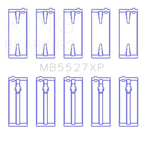 King Engine Bearings Toyota 4AGE/4AGZE 16V 1.6L Performance Main Bearing Set - Size STD