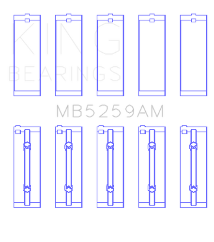 King Engine Bearings Acura B18A1/B1/C1/C5 K20A/K24A Main Bearing Set - Size STD