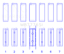 Load image into Gallery viewer, King Engine Bearings BMW N55B30A/N53B30A/N52B30A Main Bearing Set - Size STD