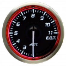 Load image into Gallery viewer, DEFI Racer Exhaust Temp Gauge N2 52mm SI 200-1100 Deg C Red