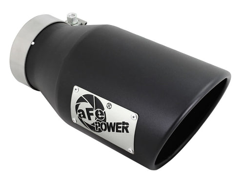 aFe Diesel Exhaust Tip Bolt On Black 4in Inlet x 6in Outlet x 12in