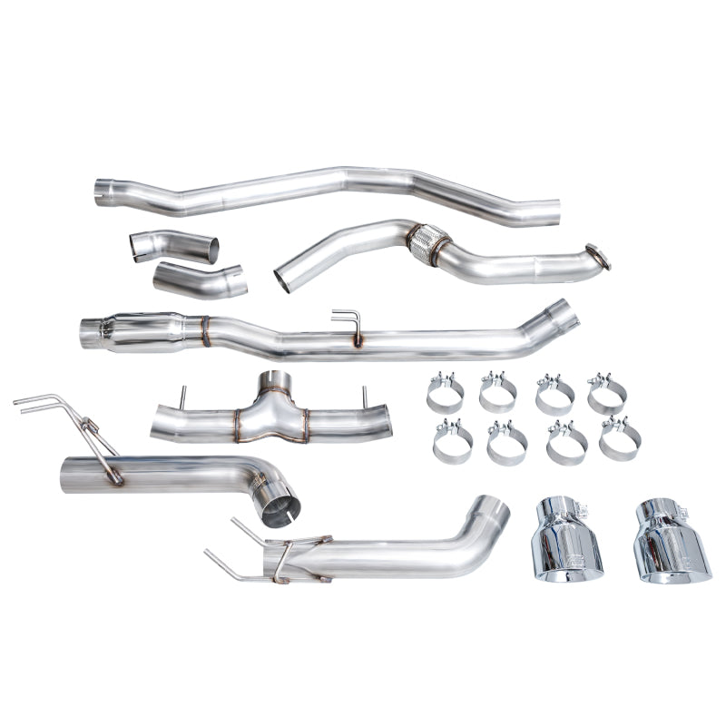 AWE Tuning 22+ Honda Civic Si/Acura Integra Track Edition Catback Exhaust - Dual Chrome Silver Tips