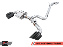Load image into Gallery viewer, AWE Tuning 17-19 Audi RS3 8V SwitchPath Exhaust w/Diamond Black RS-Style Tips