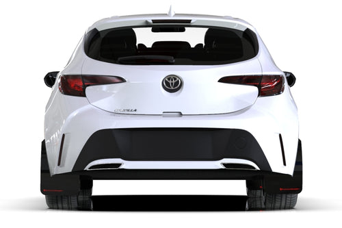 Rally Armor 18-26 Toyota Corolla Hatchback Black UR Mud Flap Grey Logo
