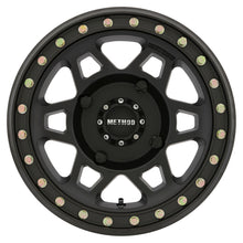 Load image into Gallery viewer, Method MR405 UTV Beadlock 15x7 / 5+2/38mm Offset / 4x156 / 132mm CB Matte Black Wheel