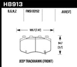 Hawk 18-19 Jeep Grand Cherokee Trackhawk DTC-60 Front Brake Pads