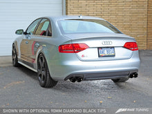 Load image into Gallery viewer, AWE Tuning Audi B8 / B8.5 S4 3.0T Touring Edition Exhaust - Diamond Black Tips (90mm)