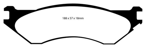 EBC 06-11 Dodge Ram 1500 Mega Cab 2WD Greenstuff Rear Brake Pads