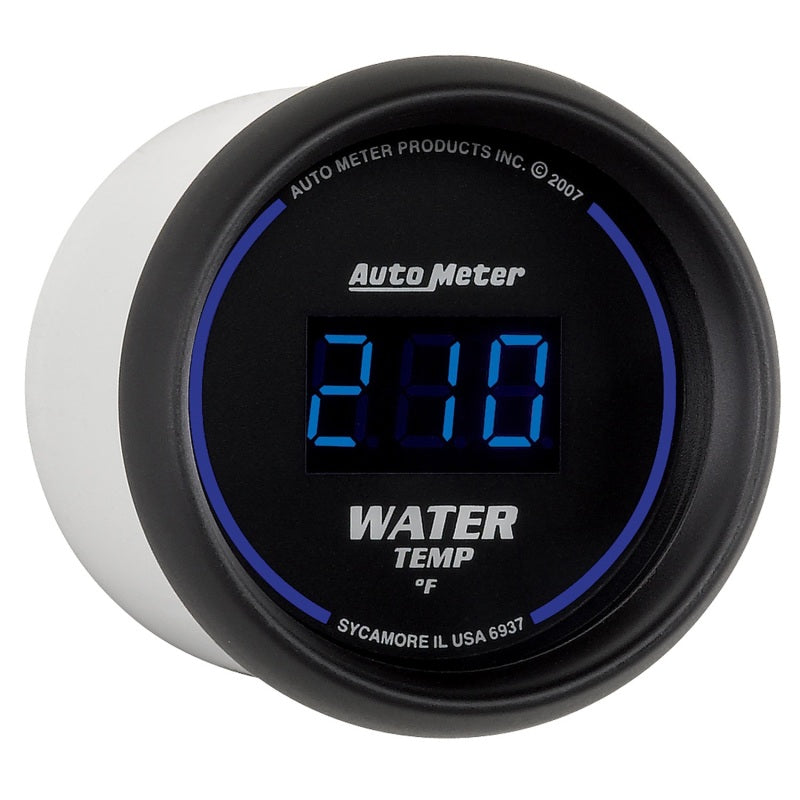 Autometer Cobalt Digital 52.4mm Black 0-300 deg F Water Temperature Gauge