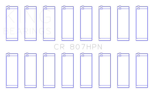 King Engine Bearings Chevy LS1/LS6/LS3 Performance Rod Bearing Set - Size STD