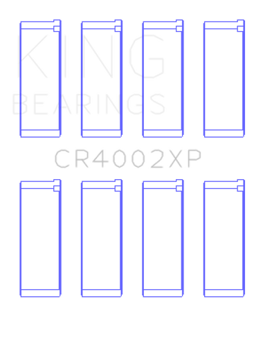 King Engine Bearings Mazda B6/B6-T/ZM/B3/B5 Connecting Rod Bearing Set (Set of 4) - Size +0.5mm