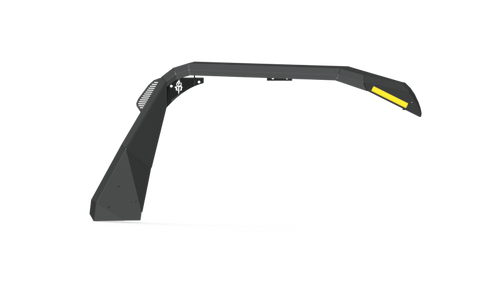 Road Armor 18-20 Jeep Wrangler JL Stealth Front Fender Flare w/Switchback LED DRL - Tex Blk