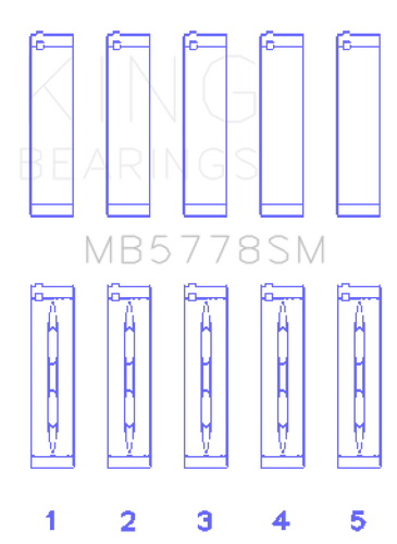 King Engine Bearings Audi/VW 1.8/2.0 TSI/TFSI Main Bearing Set - Size STD