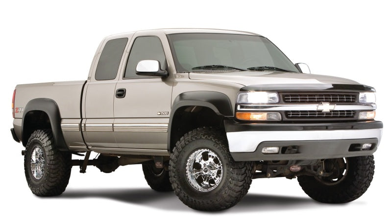 Bushwacker 07-07 Chevy Silverado 1500 Classic Fleetside Extend-A-Fender Style Flares 4pc - Black