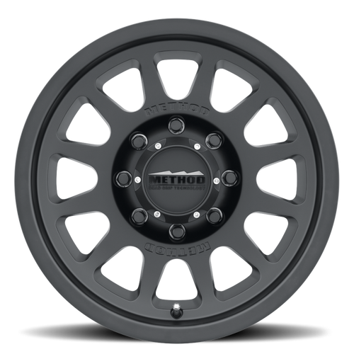 Method MR703 17x8.5 0mm Offset 8x6.5 130.81mm CB Matte Black Wheel