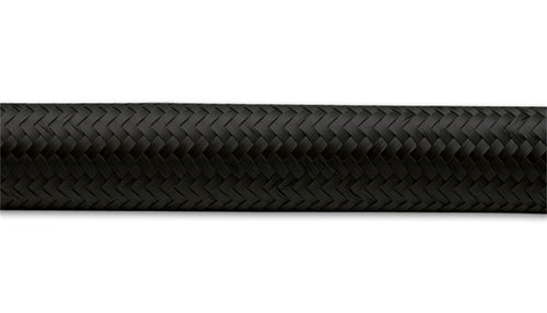 Vibrant -4 AN Black Nylon Braided Flex Hose (10 foot roll)