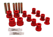 Load image into Gallery viewer, Energy Suspension 73-87 GM Denali XL/SUburban/Yukon XL 4WD Red Front Leaf Spring Bushing Set