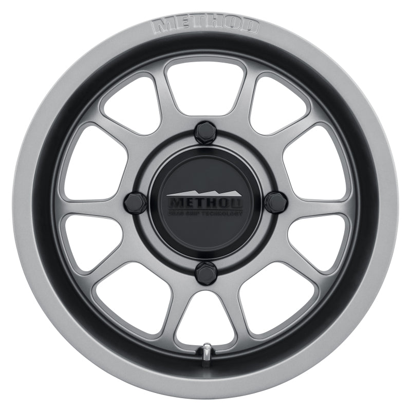 Method MR409 Bead Grip 15x7 / 5+2/38mm Offset / 4x156 / 132mm CB Steel Grey Wheel