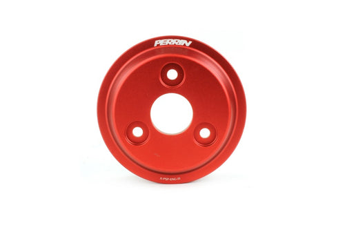 PERRIN 22-25 Subaru WRX / 21-25 Crosstrek / 20-25 LGT/OBXT/FXT Lightweight Water Pump Pulley - Red