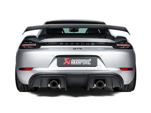 Akrapovic 2020+ Porsche Cayman GT4 (718) Slip-On Race Line (Titanium) (Req Tips / Option 2)