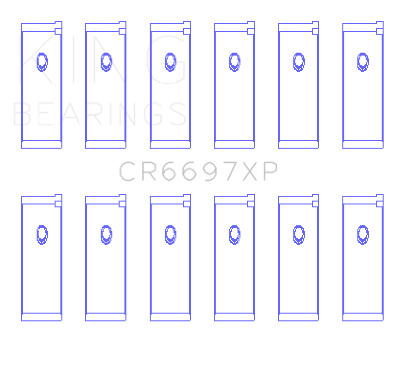 King Nissan RB25/RB26 (Size STDX) Performance Rod Bearing Set
