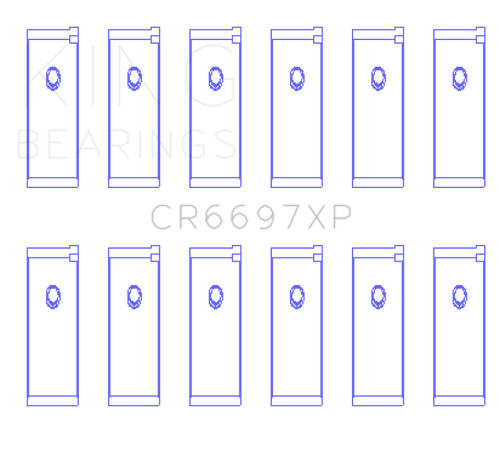 King Engine Bearings Nissan RB25/RB26 Performance Rod Bearing Set - Size +0.25mm