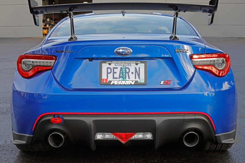 PERRIN 13-26 Subaru BRZ / 13-20 Scion FRS & Toyota 86 / 22-26 GR86 Tow Hook Kit (Rear) - Red