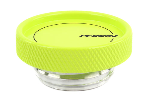 PERRIN 02-25 Subaru Impreza/WRX/STI & 13-25 Crosstrek/BRZ/FR-S/GR86/GR86 Oil Fill Cap - Neon Yellow