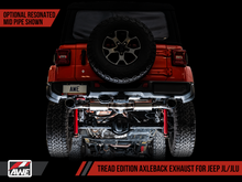 Load image into Gallery viewer, AWE Tuning 2018+ Jeep Wrangler JL/JLU Tread Edition Axle-Back Dual Exhaust - Diamond Black Tips