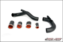 Load image into Gallery viewer, AMS Performance 08-15 Mitsubishi EVO X Lower I/C Pipe Kit for Stock Flange - Black Powder Coat