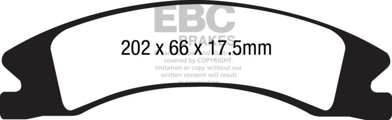 EBC 15+ Cadillac Escalade Ext/Esv 6.2 2WD Extra Duty Front Brake Pads