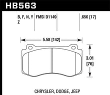 Load image into Gallery viewer, Hawk 2005-2014 Chrysler 300 C SRT8 6.1 HPS 5.0 Front Brake Pads