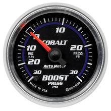 Load image into Gallery viewer, Autometer Cobalt 52mm 30 PSI Electronic Boost Gauge