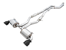 Load image into Gallery viewer, AWE 2020 Toyota Supra A90 Resonated Touring Edition Exhaust - 5in Diamond Black Tips