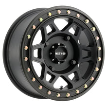 Load image into Gallery viewer, Method MR405 UTV Beadlock 15x7 / 5+2/38mm Offset / 4x156 / 132mm CB Matte Black Wheel