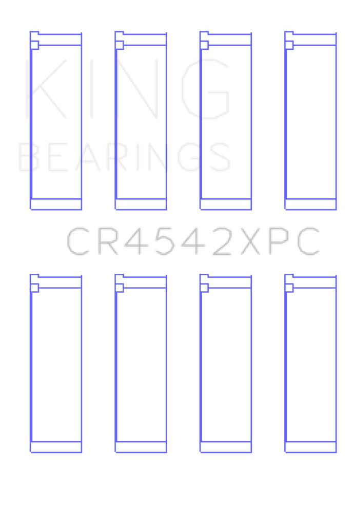 King Engine Bearings Honda K-Series pMaxKote Performance Rod Bearing Set - Size +.026mm