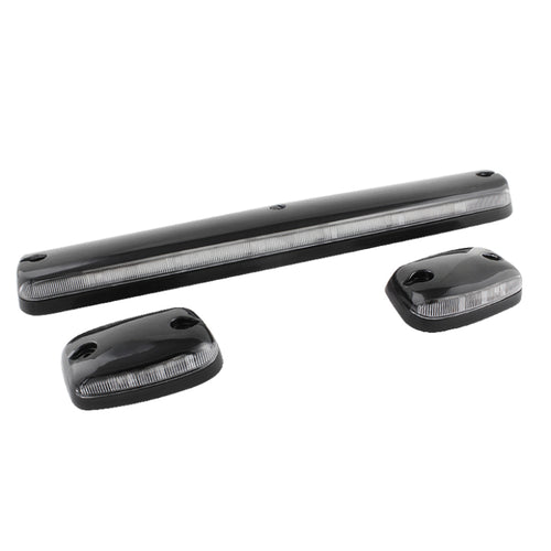 xTune Chevy Silverado 07-13 Amber LED Cab Roof Lights Clear ACC-LED-CS07-CR-C