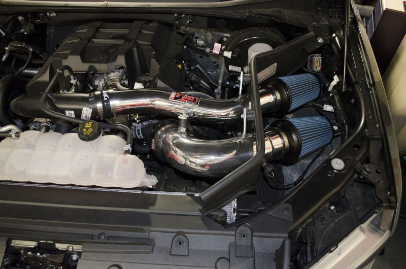 Injen 2015+ Ford F-150 V6 2.7L/3.5L EcoBoost Polished Short Ram Intake (Includes Heat Shield)