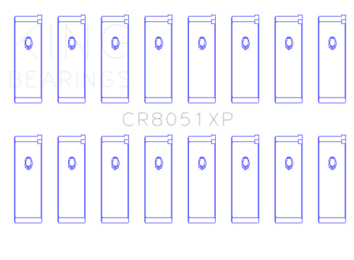 King Engine Bearings Nissan VK56DE/VK56VD/VK45DE Performance Rod Bearing Set - Size STD