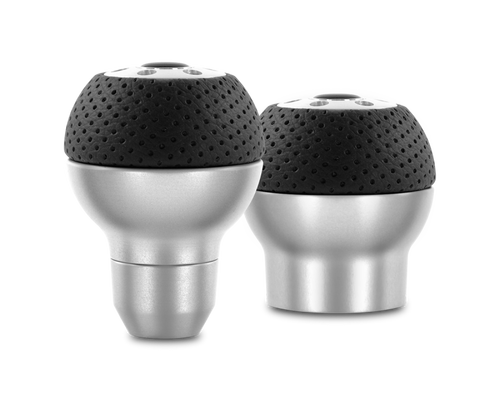 Momo Race Shift Knob - Aluminum, Black Airleather Insert